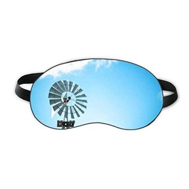Imagem de Windmill White Clouds Blue Sky Sleep Eye Shield Soft Night Vlindfold Shade Cover