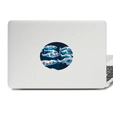 Imagem de Adesivo de notebook com emblema de vinil tropical de animal de peixe com organismo marinho