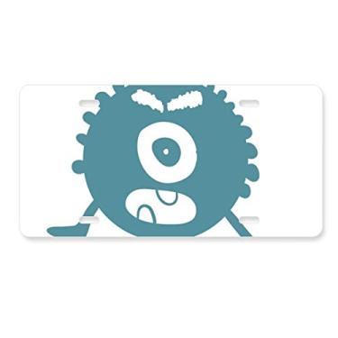 Imagem de DIYthinker Placa de licença Alien Monster Creature Cyclops Decoração de aço inoxidável Automobile Tag