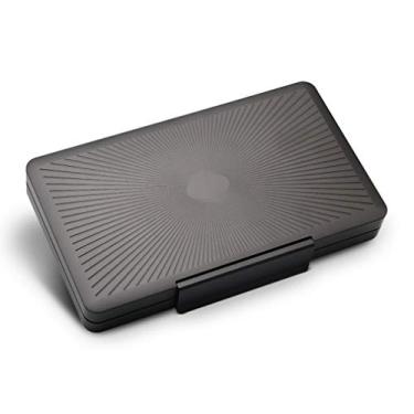 Imagem de Umidor de cigarro para viagem caixa portátil para charutos umidificador, caixa de armazenamento leve de liga de alumínio impermeável, hermética e durável – comporta 3/5 charutos – Ótimo presente para homens