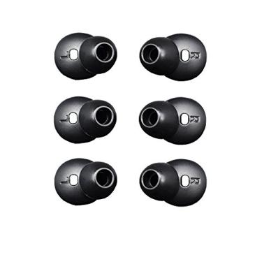 Imagem de Borrachas Silicone Ear Tip Earpads Ear Pads Samsung Gear Circle Bluetooth Earphone SM-R130)) 1 PAR ((((PRETO))