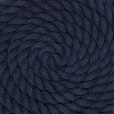 Imagem de Corda de algodão trançado natural West Coast Paracord – Corda artesanal – Corda tripla super macia e forte para esportes, decoração, artesanato, macramê, uso interno (2,5 cm x 4,5 m, azul marinho)