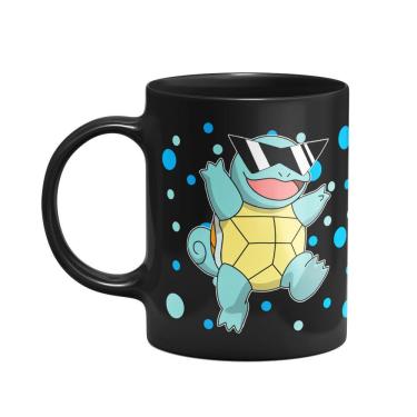 Imagem de Caneca Pokémon - Squirtle Preta