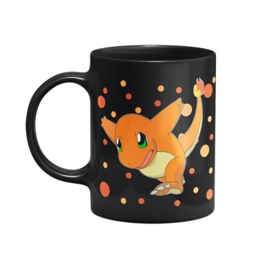 Imagem de Caneca Pokémon - Charmander Preta