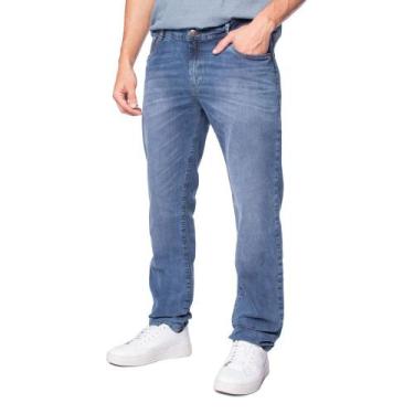 Imagem de Calça Jeans Masculina Pitt Slim Fit Azul