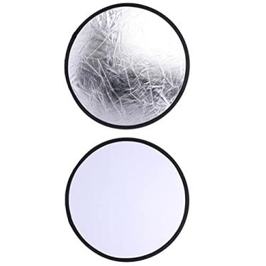 Imagem de 2 Unidades Almofada De Luz Redonda Refletor Sessão De Fotos Adereço De Fotografia Foto Refletor Equipamento Fotográfico Pano De Nylon Com Revestimento Reflexivo 2 Em 1
