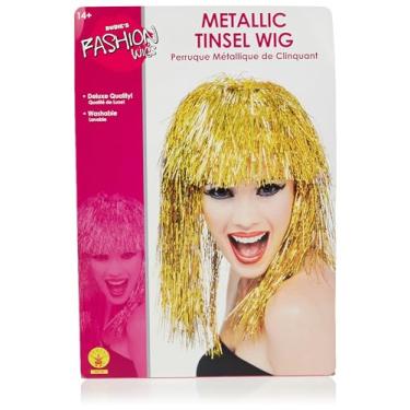 Imagem de Rubie's Peruca de ouropel Costume, Dourado, tamanho nico