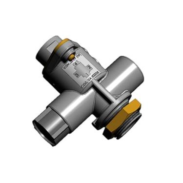 Imagem de VALVULA 2/3 VIAS DESFRENAGEM M16 CARRETAS TODAS ROSCA M16X1,5 LIBERA AR DAS BOLSAS DE SUSPENSAO DO EIXO EQUIPADO COM SUSPENSOR