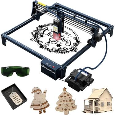 Imagem de SCULPFUN S30 Máquina de Gravação a Laser com Assistência Pneumática Automática Gravador a Laser com Foco a Laser Ultrafino de 0,06 * 0,06 mm para Madeira 410x400mm Área de Gravação Expansível