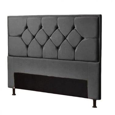 Imagem de Cabeceira Js Móveis Mali King 195 Cm Chumbo