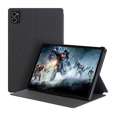 Imagem de AIJAKO Capa para tablet CHUWI Hipad XPro de 10,5 polegadas, capa fólio fina de couro PU com vários ângulos de visualização com função despertar/hibernar automática, capa traseira rígida para tablet