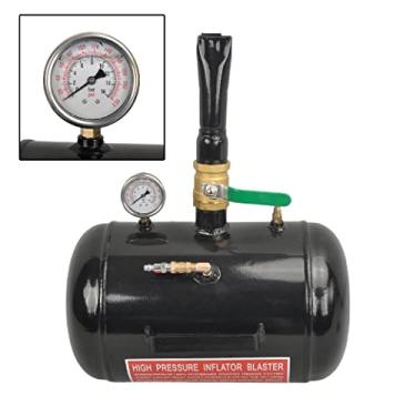 Imagem de BATONECO Assento com contas de pneu de 145 litros – Bomba de ar de 145 PSI com medidor de carro, caminhão, quadriciclo, tanque, resistente, preto