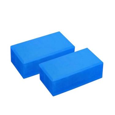 Imagem de Kit 2x Bloco Tijolo de Yoga e Pilates | EVA Alta Densidade 500g | Bloquinho Funcional RPG Fitness Fisioterapia Suporte Alinhamento