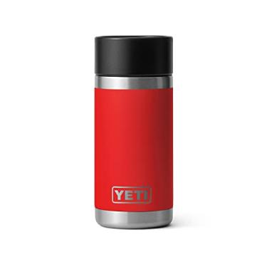Imagem de YETI Garrafa Rambler de 350 ml, aço inoxidável, isolada a vácuo, com tampa Hot Shot, Rescue Red