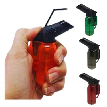 Imagem de Kit 3 Isqueiro Mini Maçarico A Gas Recarregável Chama Regulável | Arte Plast