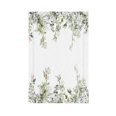 Imagem de Thsanju Eucalipto Verde Sálvia Boho Folhas Aquarela Plantas Florais Capas para Interruptor de Luz em Branco 1 Gang Capas Decorativas Sem Dispositivo Placa de Parede Regulador Elétrico Placa Frontal