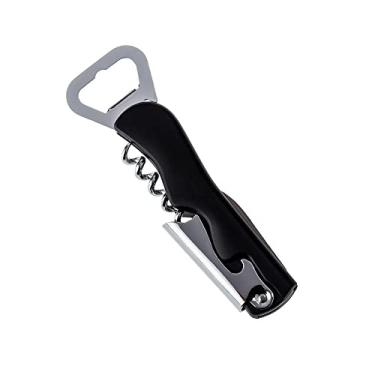 Imagem de Abridor de Garrafas e Saca Rolhas Garçom Preto Weck