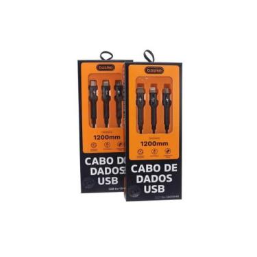 Imagem de Cabo Basike 2.4A USB V8 / iPHONE/ T-C 1200mm BA CBO-9948 - Inova