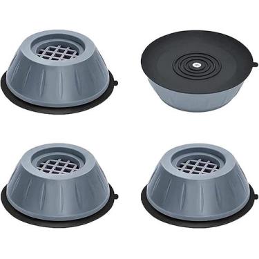 Imagem de Kit 4 Pés da máquina de lavar, amortecedor universal de vibração antiv