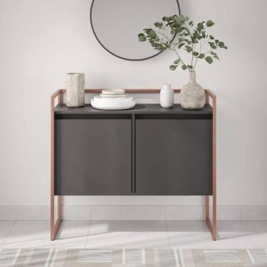 Imagem de Buffet Industrial 2 Portas Sp Preto Cobre