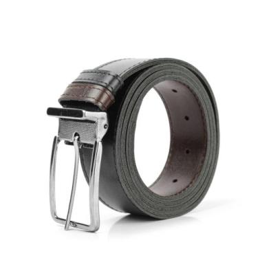 Imagem de Cinto social Preto masculino estiloso elegante moderno fivéla removíve