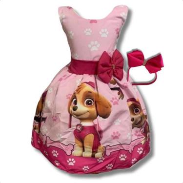 Imagem de Vestido Temático Patrulha Canina Sky Regata - Pequenos Encantos Baby, 