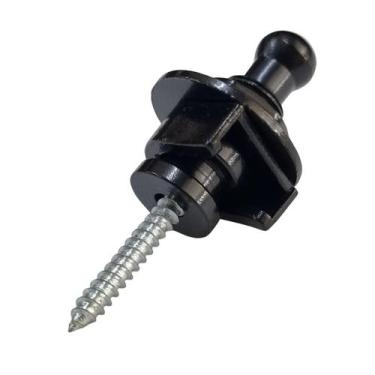 Imagem de Roldana Strap Lock Preta para Guitarra Violão Baixo - Myth