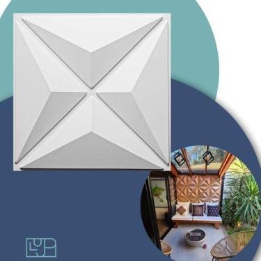 Imagem de Revestimento 3D Modelo Estrela Placa Luxo Parede Decorativo - Lujp Dec