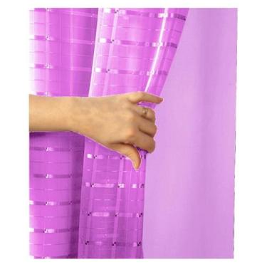 Imagem de Cortina Blackout Pvc Voil Xadrez 2,80M X 2,50M - Rosa - Campari