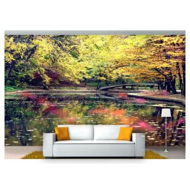 Imagem de Papel De Parede Jardim Japonês Ponte Japão 3D 7,50m² Jjp27 - Você Deco