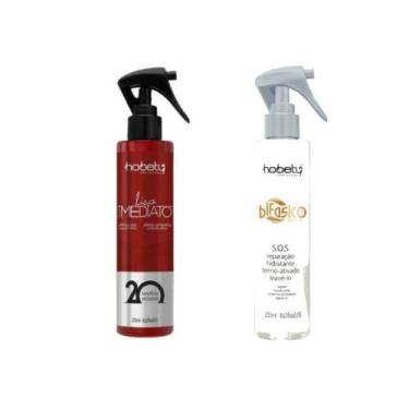 Imagem de Kit Hobety Finalizador Liso Imediato 255Ml + Bifásico 255Ml, Serum