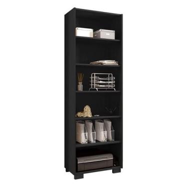 Imagem de Livreiro Office Preto Trama - Móveis Leão - MOVEIS LEAO