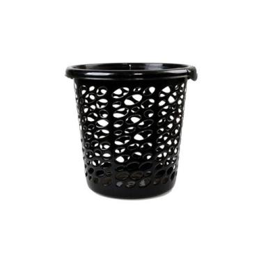 Imagem de Lixeira Cesto Plástico Cesta Lixo Telado Resistente Reforçada 10 litro