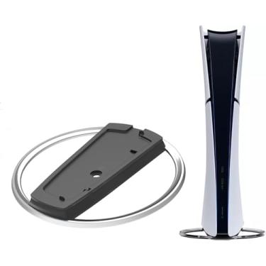 Imagem de Vertical Stand for PS5/PS5 Slim/PS5 Pro - Anti-Slip Metal Base Holder, Compatible with PlayStation 5 Disc/Digital & Slim Console