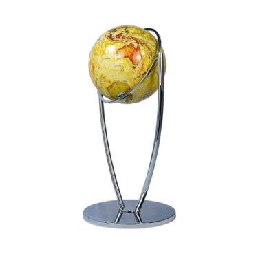 Imagem de Globos Globo mundial criativo de chão, globo geográfico antigo com suporte prateado, globo grande giratório de 720 °, 16,5 polegadas decorativo