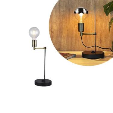 Imagem de Abajur Luminária de Mesa Vintage Industrial Zancos E27 - Taschibra