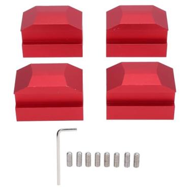 Imagem de Jack Lift Pad, 4 Peças de Parafuso de Piso de Alumínio Anodizado Em Pontos de Macaco, Suporte de Piso Antiderrapante para Levantamento de Carro para Camaro de 6ª Geração 2016-2018