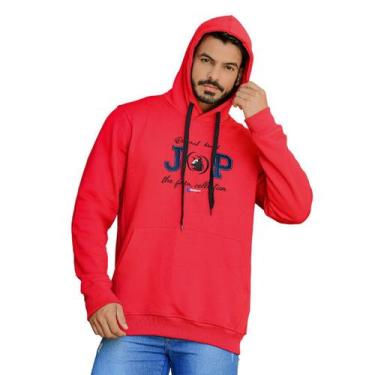 Imagem de Moletom Masculino Country Jopper Bulls Vermelho, GG, Vermelho