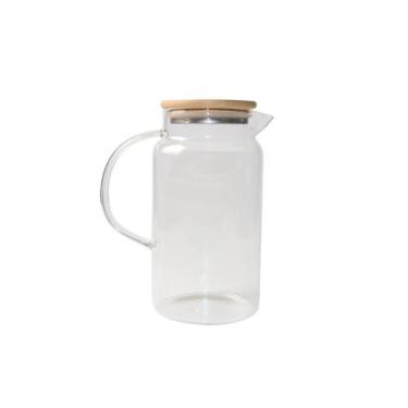 Imagem de Jarra de Vidro com Tampa de Bambu 1,2L Oikos