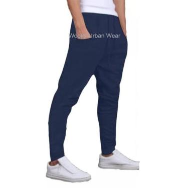 Imagem de Kit 02 calças de moletom skinny slim - Wooks, G, Azulmarinho