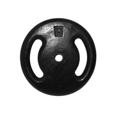 Imagem de Anilha Ferro Fundido Pintada Fitness Academia 15 Kg - ANILHAS FITNESS