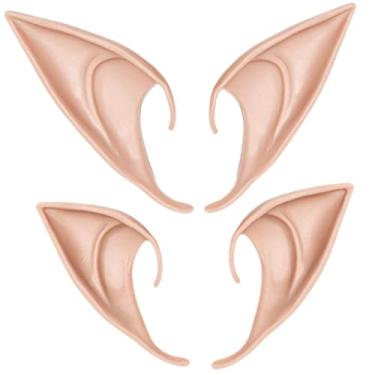 Imagem de Orelhas de elfo de Halloween para mulheres, homens, orelhas de fada de duende para cosplay de onze fantasias para meninas, meninos, pontas pontiagudas para decoração de festa de Natal de Halloween (2