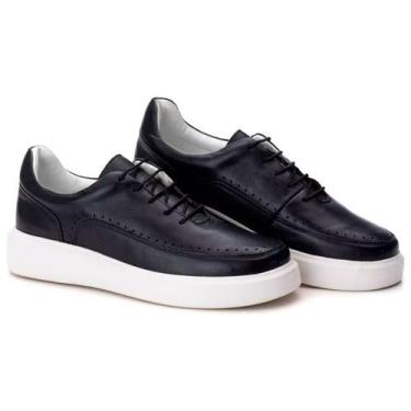 Imagem de Sapatênis Casual Masculino Couro Comfort - Mr. Light, Preto, 40