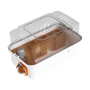 Imagem de Baoblaze Gaiola para hamster Habitat para hamster Transparente Grande Ventilação Casa Gaiola para pequenos animais para ouriços Ratos Porquinhos da Índia Ratos, Laranja
