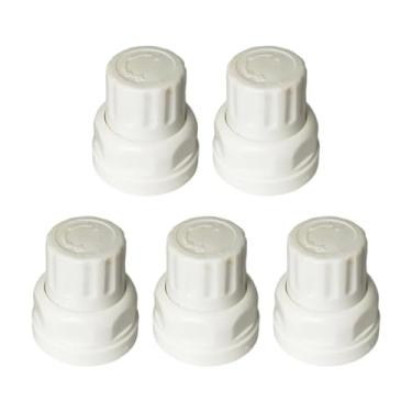 Imagem de ＫＬＫＣＭＳ Tampa universal da válvula do radiador, 5 peças, tampa da válvula de substituição ajustável, à prova d'água, fácil instalação de peças, acessórios, Estilo curto