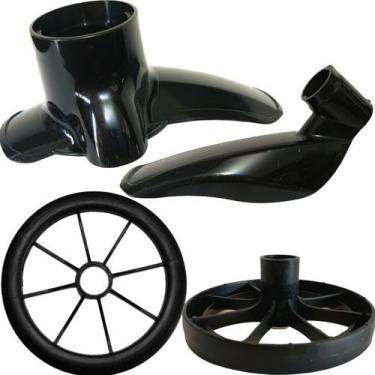 Imagem de Kit Para Bicicleta Do aro 16 Nathor Rodinha Aulsa Para-Lamas, Preto