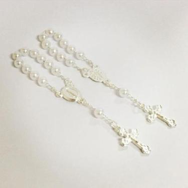 Imagem de Mini terço pra lembrancinhas,casamento, batizado-12 unidades - Terços