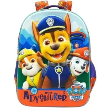 Imagem de Mochila escolar patrulha canina 14'' alto relevo ref.:10813 - Xeryus