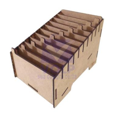 Imagem de Organizador 10 Baias Com Abas Para Comandas Celulares Lojas Restaurant