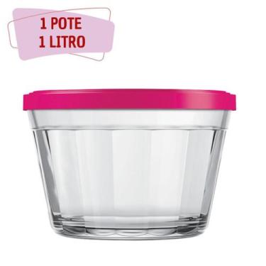 Imagem de Kit Pote Americano Tampa Sortida Grande Alimentos 1L - 1Un - NADIR FIG